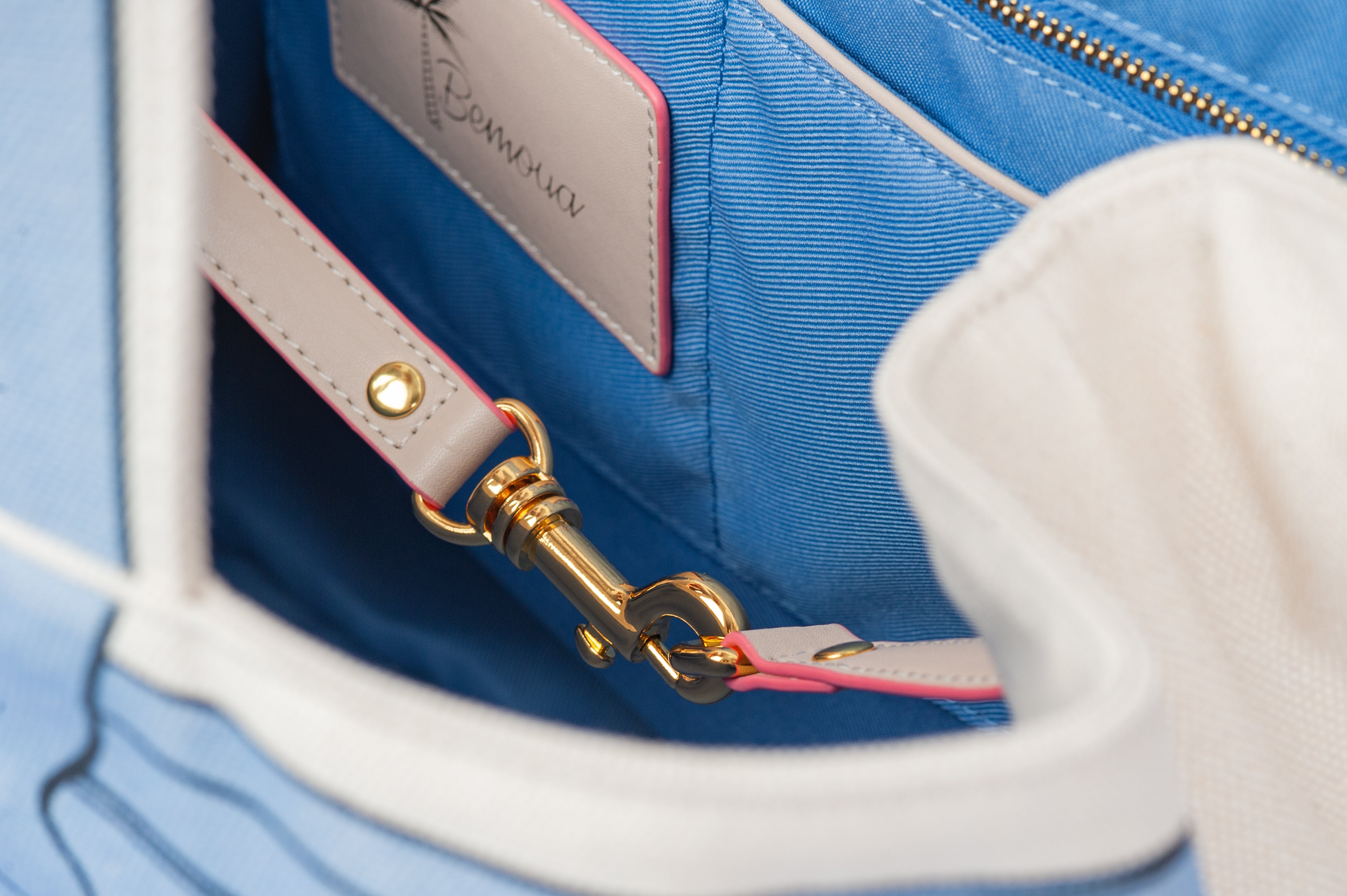 Bemoua Hamptons Canvas Shopper - Detailansicht Innenbereich