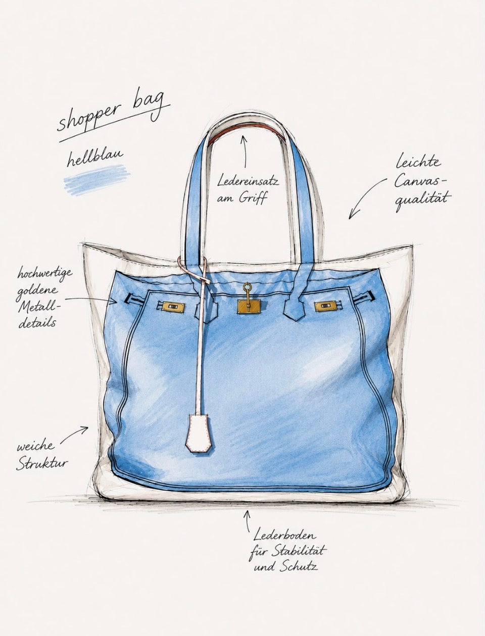 Bemoua Hamptons Canvas Shopper  - Produktdetails und Ausstattung