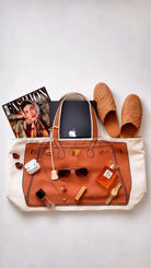 Bemoua Ibiza Canvas Shopper in Cappuccino - große Tasche mit viel Stauraum